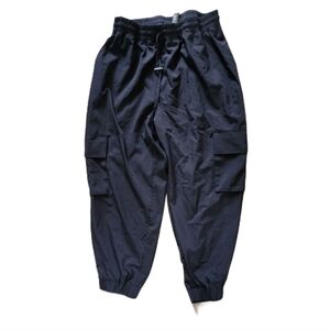Mondetta Sm Black Cargo Style Joggers Cropped‎ Relaxed Fit